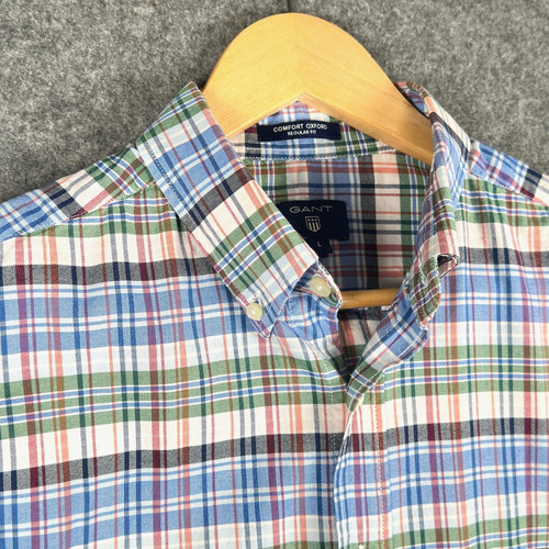 Gant hemd herren large blau - hemd,